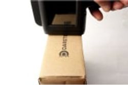 Imagen de impresión en caja de cartón.